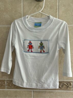 Velani Classics Smocked Robot Shirt